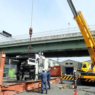 大型機械のバンニング☆