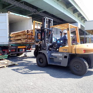 40ｆ建機のバンニング☆彡