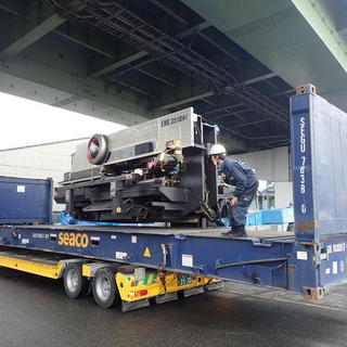 工作機械の40ｆフラットバンニング☆彡