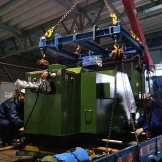 重量物運搬☆彡 機械据付け作業②‼