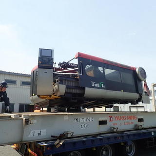 工作機械のバンニング☆彡  フラットコンテナ‼