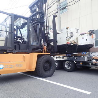 機械 搬出入☆彡  据付け作業‼